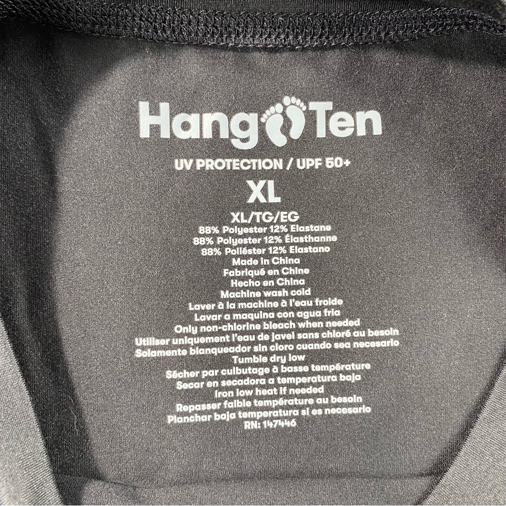 Hang Ten Mens Gray/White‎ Striped UV Protection Performance LS T-Shirt Size XL - Picture 8 of 10